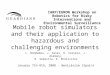 Mobile robot simulators and their application to hazardous and challenging environments