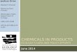 Chemicals in Products ecology’s data and policy efforts