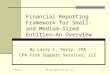 Financial Reporting Framework for Small- and Medium-Sized Entities—An Overview