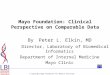Mayo Foundation: Clinical Perspective on Comparable Data