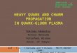Heavy Quark and charm propagation in Quark-Gluon plasma
