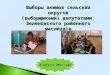 Выборы  акимов  сельских округов (выборщиками) депутатами  Зеленовского районного маслихата