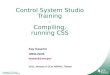 Control System Studio Training - Compiling, running CSS