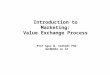 Introduction to Marketing: Value Exchange Process