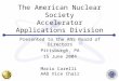 The American Nuclear Society Accelerator Applications Division