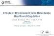 Effects of Brominated Flame Retardants: Health and Regulation