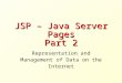 JSP – Java Server Pages Part 2