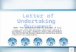 Letter of Undertaking  Document