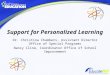 Support for  Personalized Learning