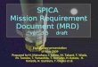 SPICA  Mission Requirement Document (MRD)  ver. 3.5 draft