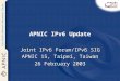 APNIC IPv6 Update
