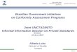 Brazilian Government Initiatives on Conformity Assessment Programs