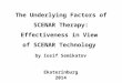 The Underlying Factors of SCENAR Therapy: Effectiveness in View  of SCENAR  Technology