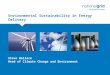 Environmental Sustainability in Energy Delivery