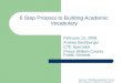 6 Step Process to Building Academic Vocabulary