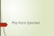 Php Form İşlemleri