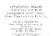 Efficiency, Wealth Transfers and Risk Management Under Real-time Electricity Pricing