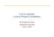 CSCE 430/830  Course Project Guidelines