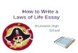 How to Write a  Laws of Life Essay