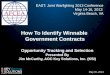 How To Identify Winnable  Government Contracts