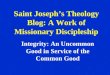 Saint Joseph’s Theology Blog: A Work of Missionary Discipleship