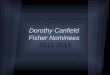 Dorothy Canfield  Fisher Nominees 2013-2014