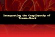 Interpreting the Coagulopathy of  Trauma-Shock