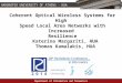 Coherent Optical Wireless Systems for High  Speed Local Area Networks with Increased  Resilience