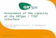Assessment of the capacity at the GRTgaz / TIGF interface