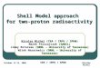 Shell Model approach  for two-proton radioactivity