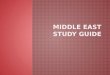 Middle East Study Guide