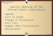 Special Meeting Of The Putnam County Legislature