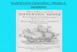 England’s Early Colonization:   Religion &  Jamestown
