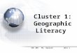 Cluster 1: Geographic Literacy