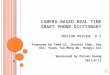 Camera-Based  Real  Time Smart Phone Dictionary -Design Review  # 2
