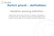 Relict plant - definition