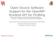 Open Source Software Support for the OpenMP Runtime API for Profiling