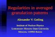 Regularities in averaged granulation patterns