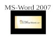 MS-Word 2007
