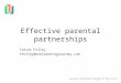 Effective parental partnerships