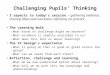 Challenging Pupils’ Thinking