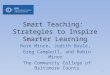 Smart Teaching:  Strategies to Inspire Smarter Learning