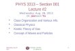 PHYS  3313  – Section 001 Lecture  #2