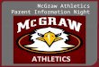McGraw Athletics Parent Information Night