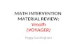 MATH INTERVENTION  MATERIAL REVIEW: Vmath (VOYAGER)
