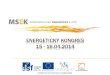 Energetický kongres 15 - 16.04.2014