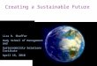 Creating a Sustainable Future