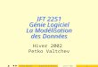 IFT 2251 Génie Logiciel La Modélisation des Données