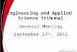 Engineering and Applied  Science Tribunal