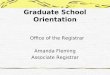 Graduate School Orientation